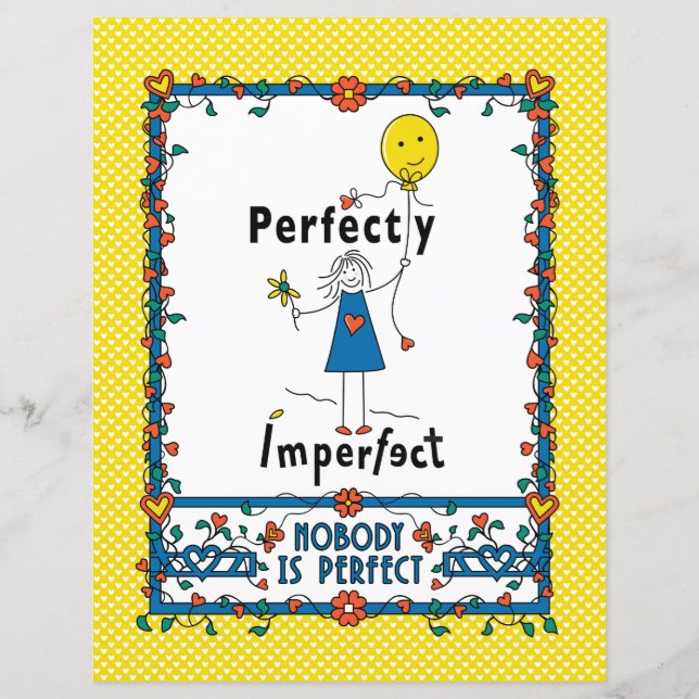 Parfaitement imparfait feuille de papier plate 1B  (Devant)