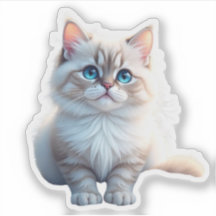 “Parfaitement Mignon – Autocollant de Chat Drôle”