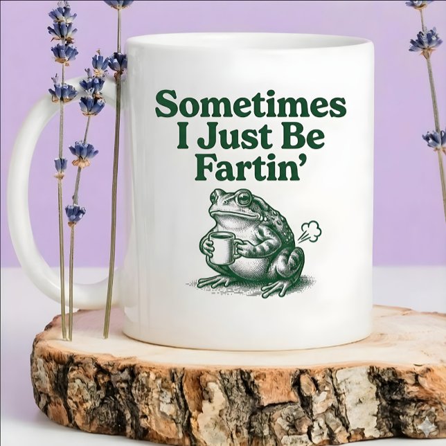 Parfois Je Fais Juste Fartir, Mug Drôle de Grenoui (Créateur téléchargé)