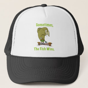 Parfois le poisson gagne le casquette