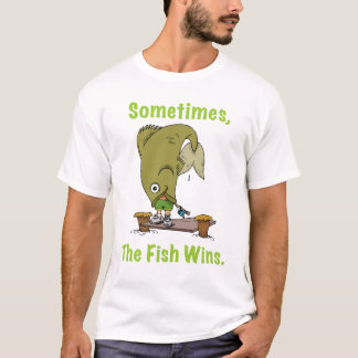 Parfois le poisson gagne le T-shirt des hommes