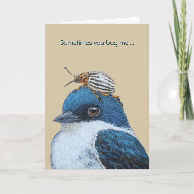Parfois, tu m'embêtes... et je l'aime ! Carte (Devant)
