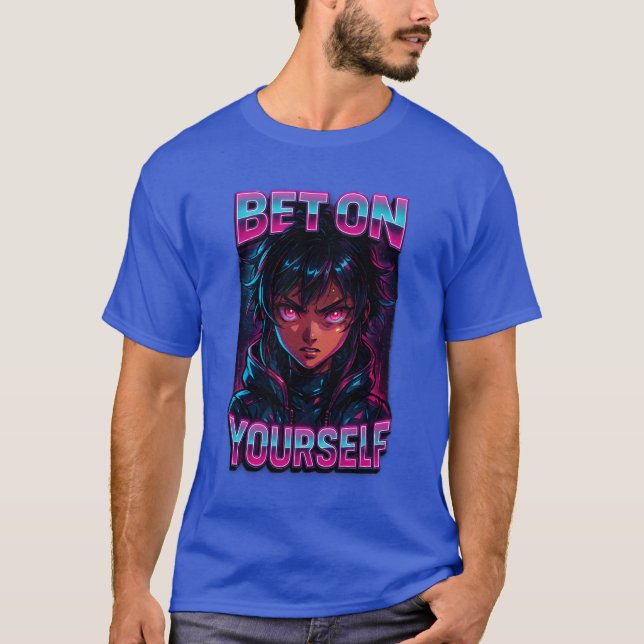 Pari sur vous-même Cyberpunk Anime T-Shirt (Devant)