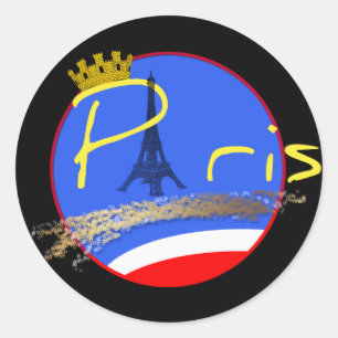 Paris avec la Couronne de la Ville - Stickers