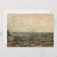 Paris depuis Montmartre par Vincent van Gogh