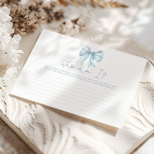 Paris élégant Toile bow Qui suis-je jeu de nuptial