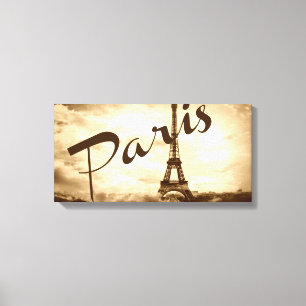 Paris en Sepia Toile enveloppée