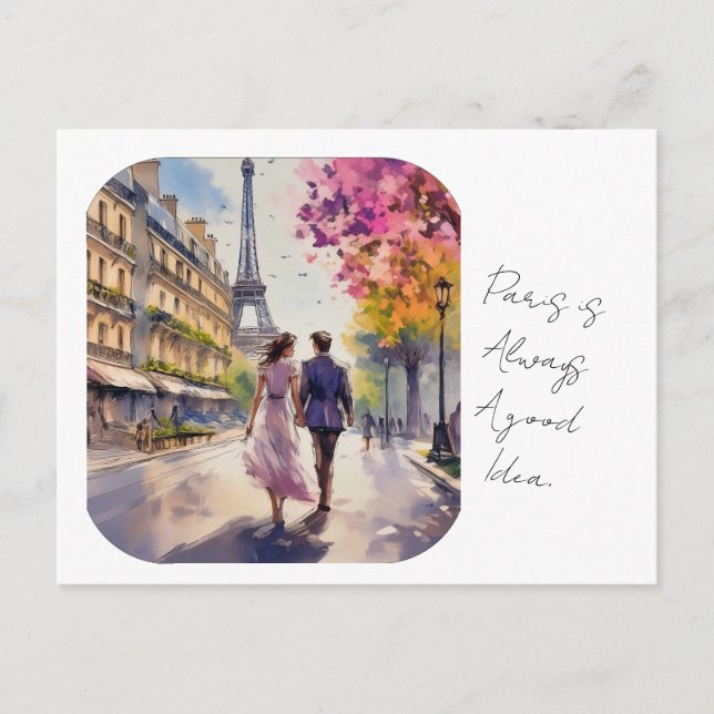 Paris est toujours une bonne idée Carte postale (Devant)
