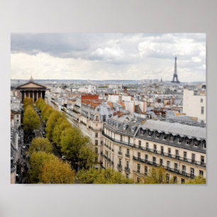 Paris, France 11" x 8,5", Poster Paper (Matte)