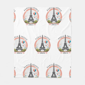 Paris France 2024 Couvertures en polaire, Tour Eif