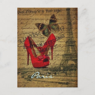 Paris, France - Carte postale Vintage