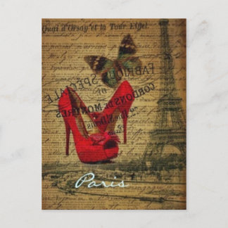 Paris, France - Carte postale Vintage