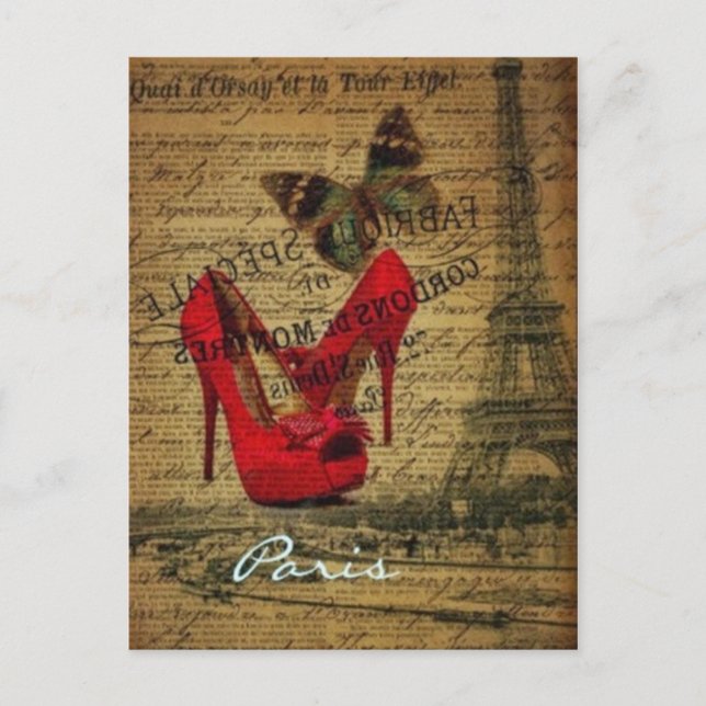 Paris, France - Carte postale Vintage (Devant)