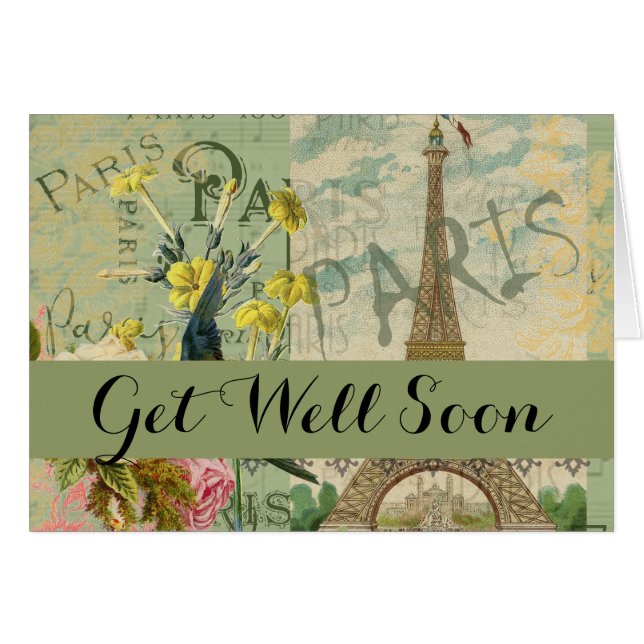 Paris France Graphique de Voyage (Devant horizontal)