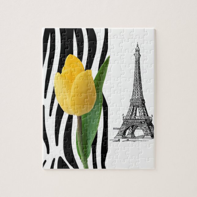 Paris France Puzzle Décor (Vertical)