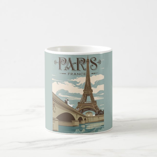 Paris France Romantic Scene Mug (Centre)