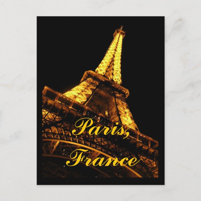 Paris France Tour Eiffel Carte postale (Devant)