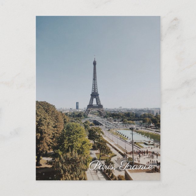 Paris France Tour Eiffel carte postale voyage (Devant)