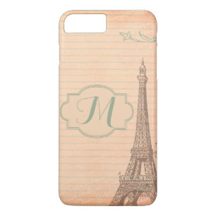 Paris France Tour Eiffel Monorgram iPhone 7+ Coque