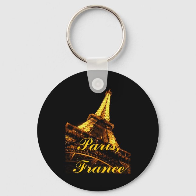 Paris, France, Tour Eiffel, Porte-clés (Recto)