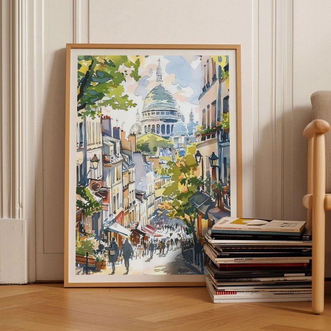 Paris Impression Paris Illustration Montmartre Imp (Créateur téléchargé)
