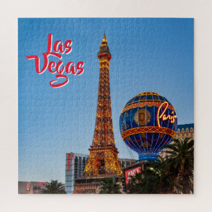 Paris Las Vegas à la tombée de la nuit - Puzzle
