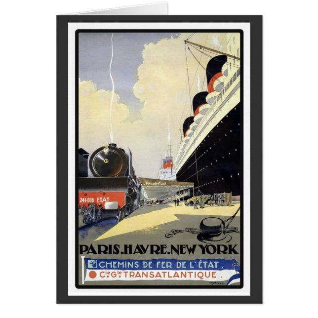 Paris Le Havre New York (Devant)
