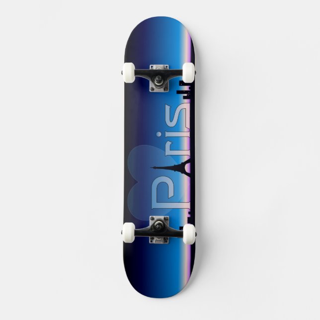 Paris Love - Skateboard Custom Design (Recto)