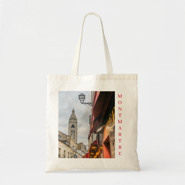 Paris Montmartre at night tote bag (Devant)