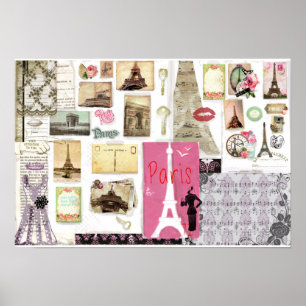 Paris Mood Board - Impression artistique par Lisa