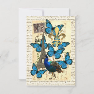 Paris, paon et papillons