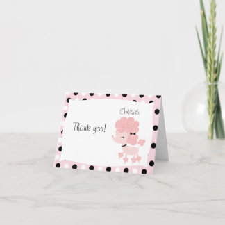 Paris Poodle Pink Dot Folk Merci