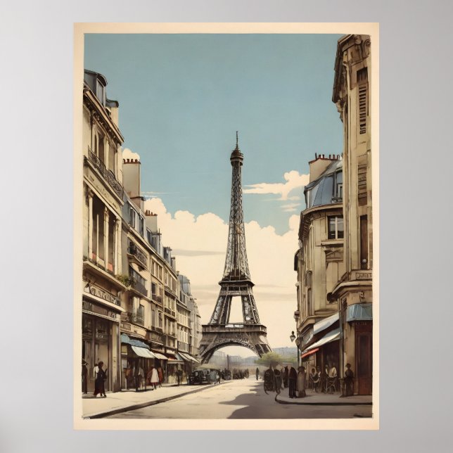Paris poster vintage (Devant)