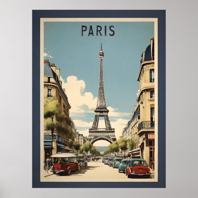 Paris poster vintage (Devant)