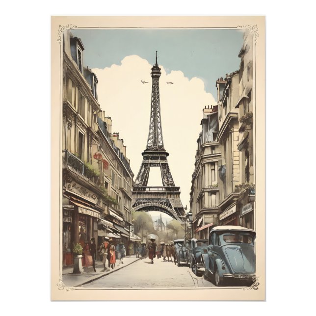 Paris poster vintage (Devant)