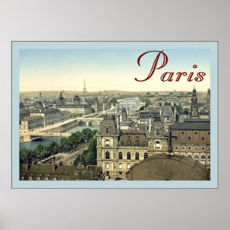 Paris ~ Poster Vintage voyage