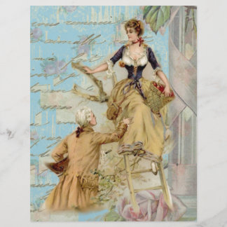 Paris romantique Amateurs Shabbychic bleu