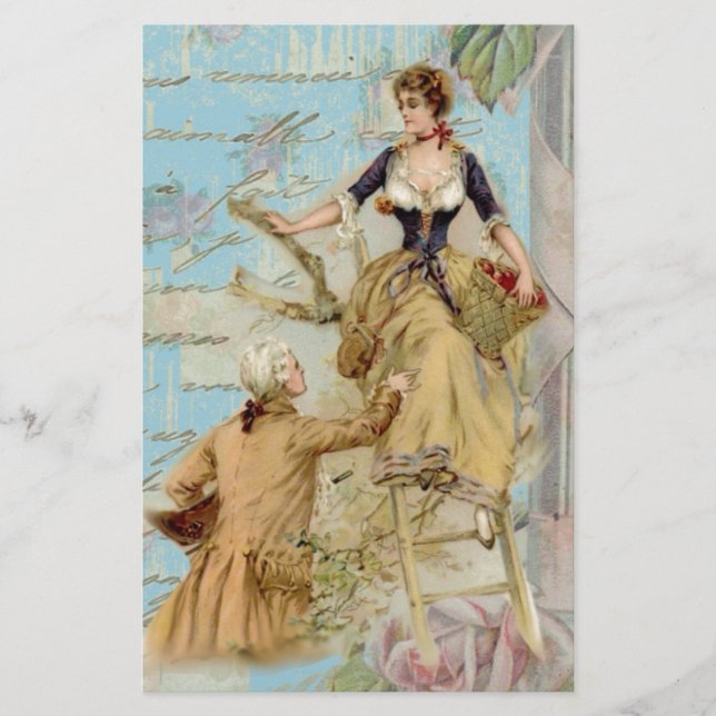 Paris romantique Amateurs Shabbychic bleu (Devant)