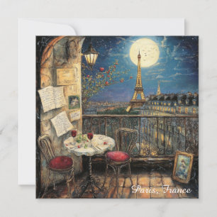 Paris romantique France Illustration de la Tour Ei