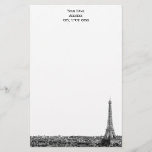 Paris Skyline Etched 01 Papeterie