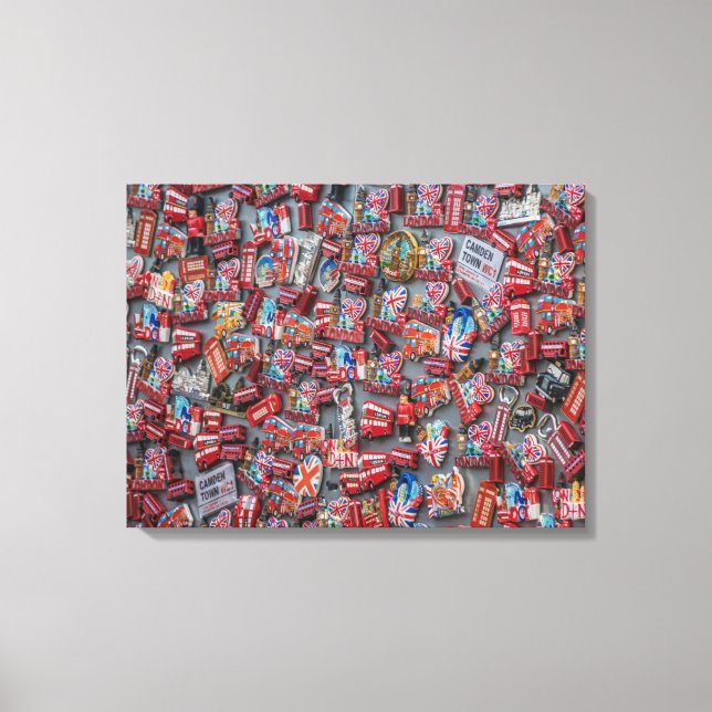 Paris souvenir magnet vue papier toile (Recto)