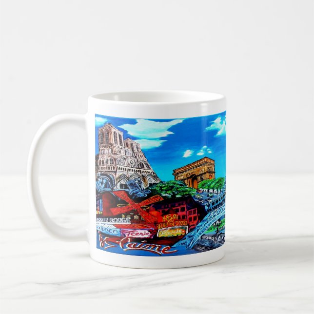 Paris Tasse  www.zazzle.fr/arnodiedrich (Gauche)