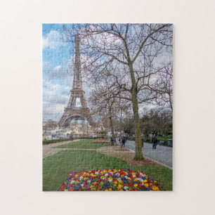 Paris Tour Eiffel au puzzle du printemps
