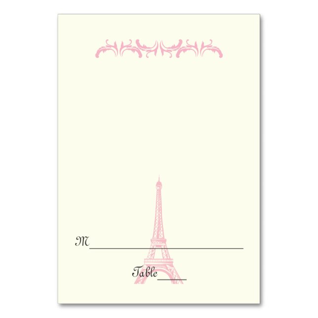Paris Tour Eiffel - Carte d'escorte de mariage (Par défaut)