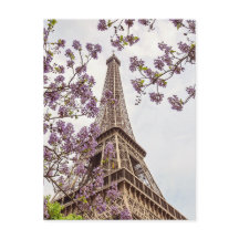 Paris Tour Eiffel - Carte postale Photo Springtime