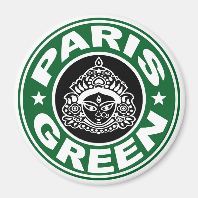 Paris Vert Durga Magnet (Devant)