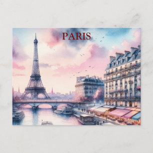 Paris Voyage Tourisme Vintage Carte Postale