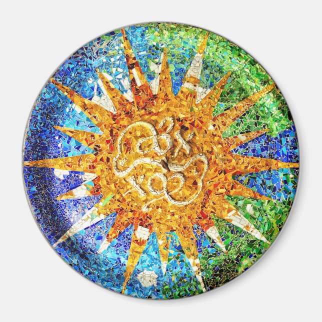 Park Guell mosaïques Magnet (Devant)