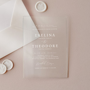 Parker Portrait Formel Acrylique Faire-part de mar