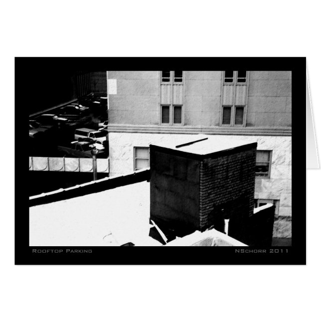 Parking sur le toit Paysage urbain d'hiver (Devant horizontal)